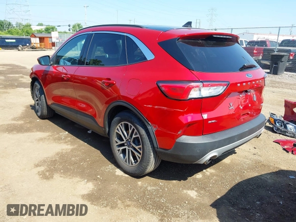 2020 Ford Escape SEL z VIN 1FMCU0H6XLUB62303, wystawiony jako IAAI lot #42646790 z przebiegiem 70 895 mil mil oraz . Historia ofert i sprzedaży dostępna na DreamBid. Obrazek 3.