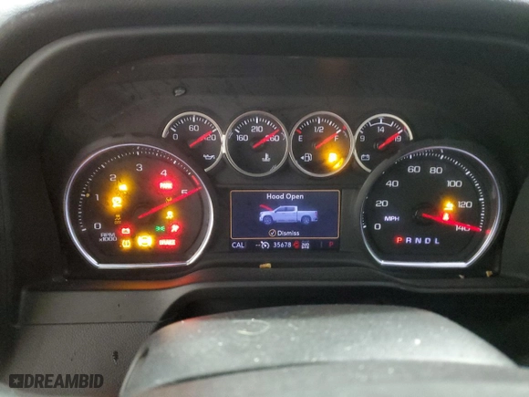 2022 Chevrolet Silverado 3500HD LT with VIN 1GC4YTEY0NF236534, listed as a Copart auction lot 83313874 with 35,678 mi miles and Salvage Title. Bid and sale history available at carsss.com. Image 9.