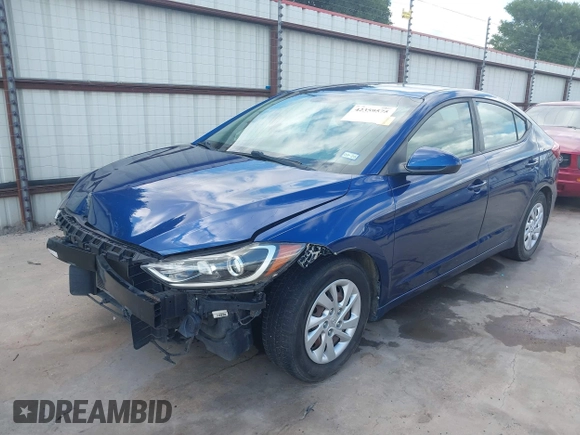 2017 Hyundai Elantra SE z VIN 5NPD74LF6HH180684, wystawiony jako IAAI lot #42359575 z przebiegiem 68 339 mil mil oraz . Historia ofert i sprzedaży dostępna na DreamBid. Obrazek 2.