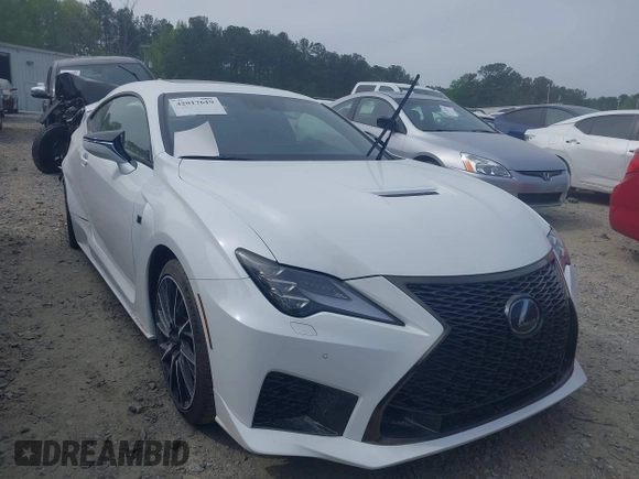 2024 Lexus RC F F z VIN JTHDP5BC5R5009096, wystawiony jako IAAI lot #42017619 z przebiegiem 617 mil mil oraz . Historia ofert i sprzedaży dostępna na DreamBid. Obrazek 1.