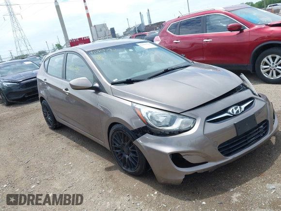 2012 Hyundai Accent SE with VIN KMHCU5AE1CU006231, listed as a IAAI auction lot 42263193 with 104,845 mi miles and . Bid and sale history available at DreamBid. Image 1.