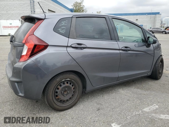 2015 Honda Fit LX with VIN 3HGGK5H55FM708533, listed as a Copart auction lot 53342255 with 156,401 mi miles and Salvage Title. Bid and sale history available at carsss.com. Image 3.