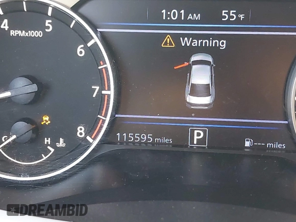 2019 Nissan Altima 2.5 SR with VIN 1N4BL4CV1KC170308, listed as a IAAI auction lot 41965287 with 115,595 mi miles. Bid and sale history available at carsss.com. Image 7.