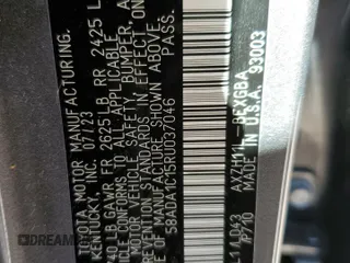 2024 Lexus ES 300h с VIN 58ADA1C15RU037046, выставлен на аукционе Copart как лот 79199074 с пробегом 18 135 миль миль и Списание • Salvage title. История ставок и продаж доступна на DreamBid. Изображение 12.