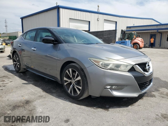 2016 Nissan Maxima SV with VIN 1N4AA6AP8GC401147, listed as a Copart auction lot 54202185 with 76,514 mi miles and Salvage Title. Bid and sale history available at DreamBid. Image 4.