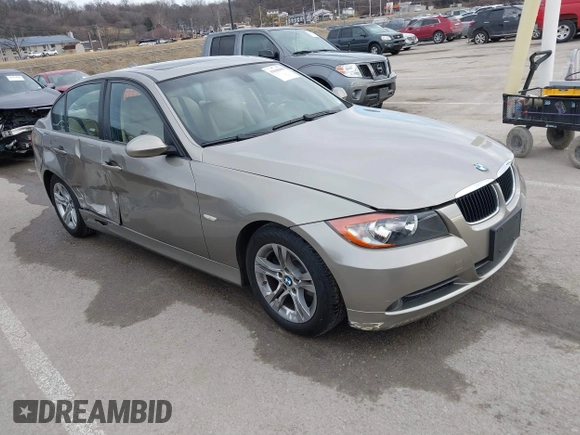 2008 BMW 3 Series 328i with VIN WBAVA33518K053136, listed as a IAAI auction lot 41640409 with 89,506 mi miles and . Bid and sale history available at DreamBid. Image 1.