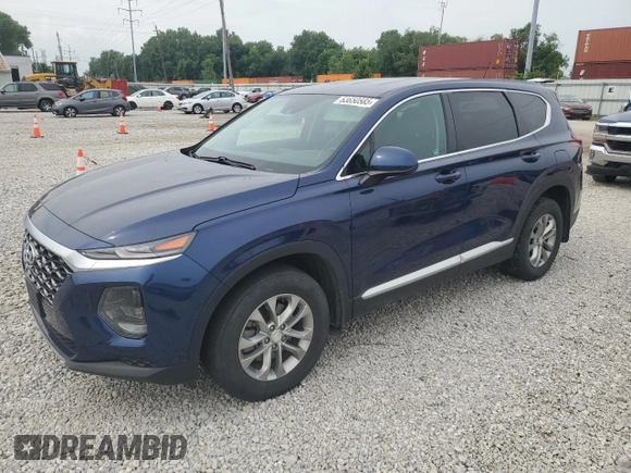 2020 Hyundai Santa Fe SE with VIN 5NMS2CAD9LH181030, listed as a Copart auction lot 63650585 with 83,662 mi miles and Salvage title. Bid and sale history available at DreamBid. Image 1.