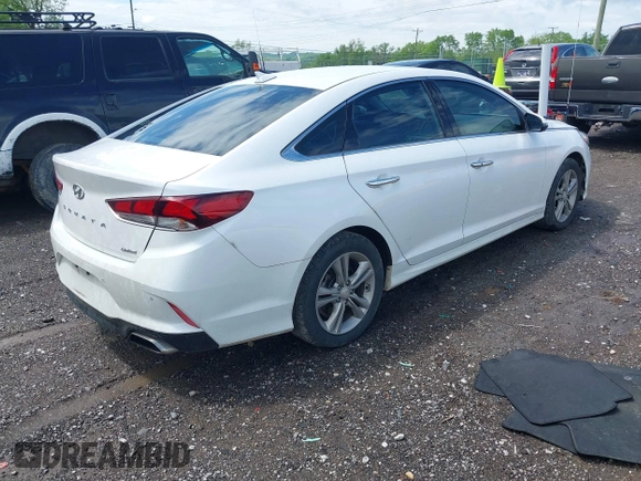 2018 Hyundai Sonata SEL with VIN 5NPE34AF9JH670688, listed as a IAAI auction lot 42115485 with 148,519 mi miles and . Bid and sale history available at carsss.com. Image 4.
