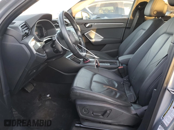 2019 Audi Q3 Premium with VIN WA1AECF30K1076852, listed as a Copart auction lot 79166024 with 47,802 mi miles and Salvage Title. Bid and sale history available at carsss.com. Image 7.
