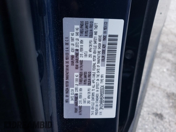 2024 Mazda CX-30 2.5 S Select Sport with VIN 3MVDMBBM5RM665504, listed as a Copart auction lot 50468265 with 5,738 mi miles and Salvage Title. Bid and sale history available at carsss.com. Image 14.