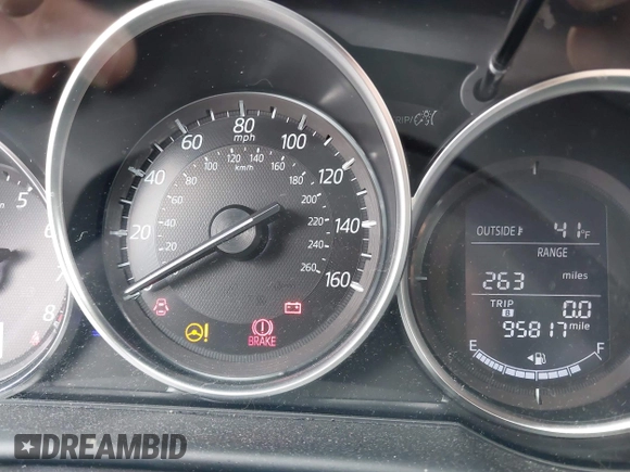 2016 Mazda CX-5 Sport with VIN JM3KE4BY5G0727608, listed as a IAAI auction lot 41975279 with 95,817 mi miles and . Bid and sale history available at carsss.com. Image 7.