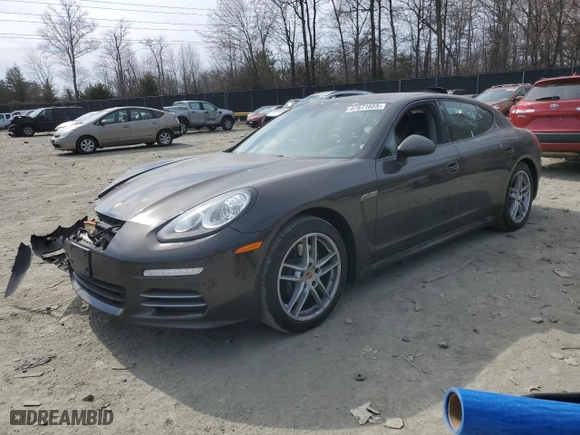 2014 Porsche Panamera with VIN WP0AA2A75EL006004, listed as a Copart auction lot 47871855 with 100,562 mi miles and Salvage Title. Bid and sale history available at carsss.com. Image 1.