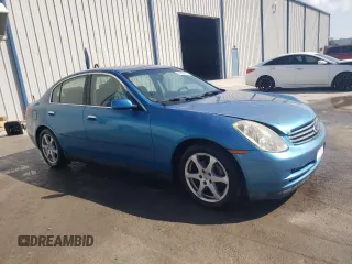 2003 Infiniti G35 w/Leather with VIN JNKCV51E23M302441, listed as a Copart auction lot 44156175 with 173,387 mi miles and Salvage Title. Bid and sale history available at carsss.com. Image 4.