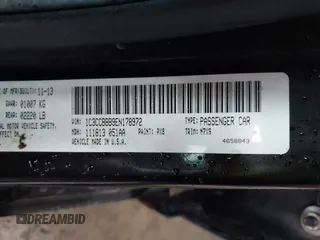 2014 Chrysler 200 Touring with VIN 1C3CCBBB9EN178972, listed as a IAAI auction lot 42197646 with Not Provided miles. Bid and sale history available at carsss.com. Image 9.