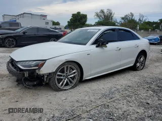 2020 Audi A4 Premium Plus with VIN WAUENAF48LN010478, listed as a Copart auction lot 58715525 with 36,852 mi miles and Non repairable. Bid and sale history available at DreamBid. Image 1.