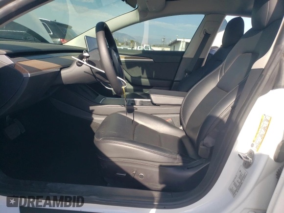 2022 Tesla Model 3 Long Range with VIN 5YJ3E1EB2NF210008, listed as a Copart auction lot 47298585 with 53,753 mi miles and Salvage Title. Bid and sale history available at carsss.com. Image 7.
