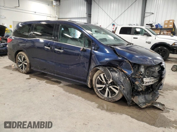 2019 Honda Odyssey Touring with VIN 5FNRL6H80KB505150, listed as a Copart auction lot 47620065 with 262,778 mi miles and Salvage Title. Bid and sale history available at carsss.com. Image 4.