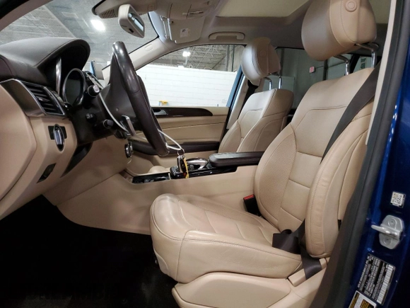 2017 Mercedes-Benz GLS 450 with VIN 4JGDF6EE7HA976883, listed as a Copart auction lot 50027235 with 133,304 mi miles and Salvage Title. Bid and sale history available at DreamBid. Image 7.