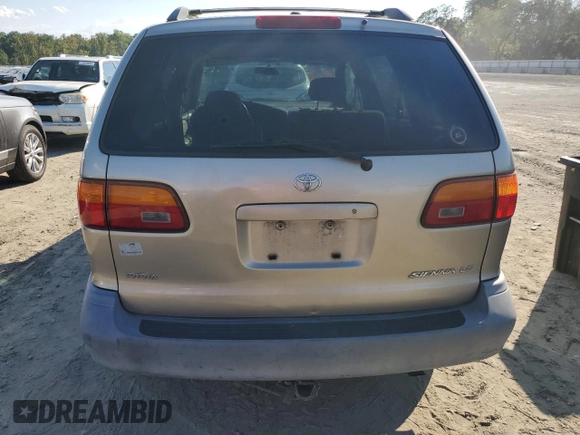 2000 Toyota Sienna LE with VIN 4T3ZF13C4YU304036, listed as a Copart auction lot 72448274 with 176,388 mi miles and Salvage Title. Bid and sale history available at carsss.com. Image 6.