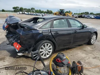 2014 Audi A6 Premium Plus with VIN WAUFGAFC9EN164626, listed as a Copart auction lot 61979655 with 125,204 mi miles and Salvage title. Bid and sale history available at DreamBid. Image 3.