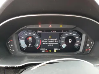 2022 Audi Q3 S line Premium Plus with VIN WA1EECF32N1147622, listed as a Copart auction lot 42111635 with 19,997 mi miles and Salvage Title. Bid and sale history available at carsss.com. Image 9.