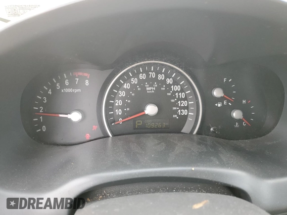 2012 Kia Sedona LX with VIN KNDMG4C76C6445518, listed as a Copart auction lot 44144625 with 109,263 mi miles and Salvage Title. Bid and sale history available at carsss.com. Image 9.