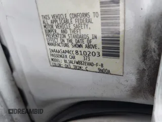 2012 Nissan Maxima SV с VIN 1N4AA5AP4CC810203, выставлен на аукционе IAAI как лот 42352937 с пробегом 221 318 миль миль и . История ставок и продаж доступна на DreamBid. Изображение 9.