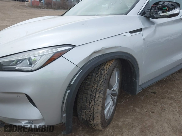 2019 Infiniti QX50 Essential with VIN 3PCAJ5M37KF143597, listed as a IAAI auction lot 41827890 with 39,975 mi miles and . Bid and sale history available at DreamBid. Image 6.