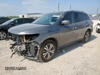 2018 Nissan Pathfinder SV with VIN 5N1DR2MN8JC679066, listed as a Copart auction lot 59930025 with 119,693 mi miles and Salvage title. Bid and sale history available at DreamBid. Image 1.