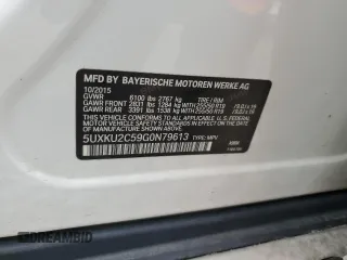 2016 BMW X6 xDrive35i with VIN 5UXKU2C59G0N79613, listed as a Copart auction lot 53323035 with 173,213 mi miles and Salvage Title. Bid and sale history available at carsss.com. Image 14.