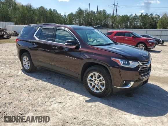 2020 Chevrolet Traverse LT Cloth with VIN 1GNERGKW7LJ200000, listed as a Copart auction lot 50799555 with 72,407 mi miles and Salvage Title. Bid and sale history available at carsss.com. Image 4.