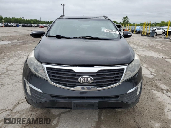 2013 Kia Sportage EX with VIN KNDPCCA20D7367081, listed as a Copart auction lot 57668845 with 116,137 mi miles and Salvage title. Bid and sale history available at DreamBid. Image 5.