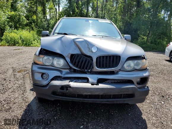 2004 BMW X5 3.0i with VIN 5UXFA13534LU37725, listed as a Copart auction lot 62613774 with 311,241 mi miles and Salvage Title. Bid and sale history available at carsss.com. Image 5.
