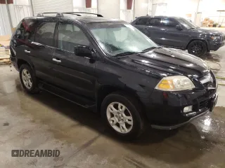 2005 Acura MDX Touring with VIN 2HNYD18705H552349, listed as a Copart auction lot 48758475 with 223,091 mi miles and Salvage title. Bid and sale history available at DreamBid. Image 4.