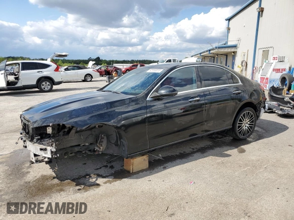 2022 Mercedes-Benz C 300 with VIN W1KAF4GB2NR050618, listed as a Copart auction lot 52556855 with 78,281 mi miles and Salvage title. Bid and sale history available at DreamBid. Image 1.