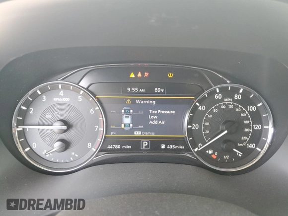 2022 Infiniti QX80 LUXE with VIN JN8AZ2AF9N9743479, listed as a Copart auction lot 49487225 with 44,780 mi miles and Salvage Title. Bid and sale history available at carsss.com. Image 9.