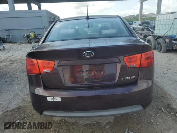 2010 Kia Forte EX with VIN KNAFU4A26A5880354, listed as a Copart auction lot 51758935 with 158,561 mi miles and Non Repairable. Bid and sale history available at carsss.com. Image 6.
