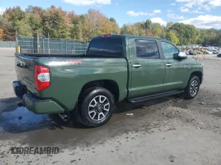 2021 Toyota Tundra Platinum z VIN 5TFAY5F10MX035676, wystawiony jako Copart lot #73296214 z przebiegiem Nie podano mil oraz Szkoda całkowita • Salvage title. Historia ofert i sprzedaży dostępna na DreamBid. Obrazek 3.