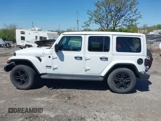 2021 Jeep Wrangler Unlimited Sahara z VIN 1C4HJXEN2MW528137, wystawiony jako IAAI lot #42134514 z przebiegiem 50 030 mil mil oraz . Historia ofert i sprzedaży dostępna na DreamBid. Obrazek 15.