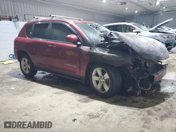 2015 Jeep Compass High Altitude Edition with VIN 1C4NJDEB3FD215815, listed as a Copart auction lot 45973745 with 0 mi miles and Salvage Title. Bid and sale history available at carsss.com. Image 4.