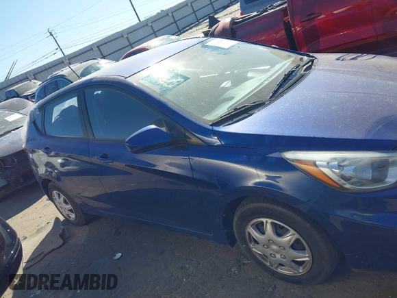 2015 Hyundai Accent GS with VIN KMHCT5AE3FU219124, listed as a IAAI auction lot 41843449 with 152,535 mi miles. Bid and sale history available at carsss.com. Image 13.