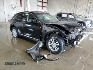 2016 Infiniti QX70 with VIN JN8CS1MW0GM753031, listed as a Copart auction lot 59922585 with 110,236 mi miles and Salvage title. Bid and sale history available at DreamBid. Image 4.