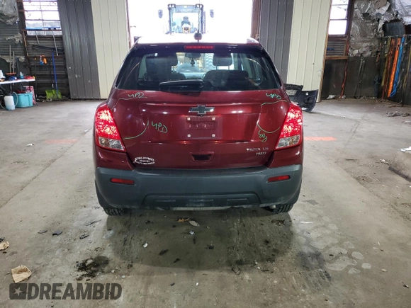 2016 Chevrolet Trax LS with VIN 3GNCJNSB5GL233446, listed as a Copart auction lot 50206335 with 64,050 mi miles and Salvage Title. Bid and sale history available at carsss.com. Image 6.