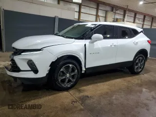 2024 Chevrolet Blazer LT with VIN 3GNKBCR4XRS274622, listed as a Copart auction lot 65191045 with 24,918 mi miles and Salvage title. Bid and sale history available at DreamBid. Image 1.