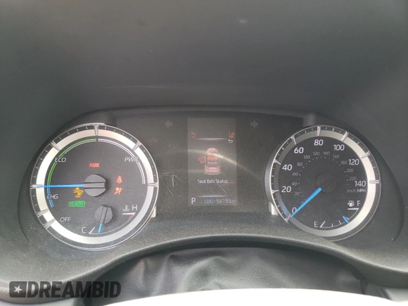 2021 Toyota Highlander Hybrid LE with VIN 5TDBBRCH2MS514881, listed as a Copart auction lot 66672734 with 56,155 mi miles and Salvage title. Bid and sale history available at DreamBid. Image 9.