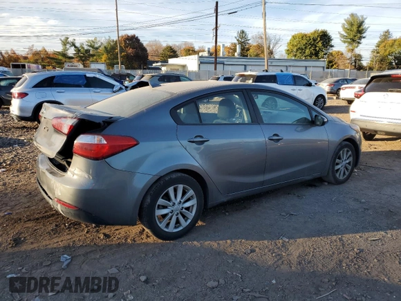 2016 Kia Forte LX with VIN KNAFX4A62G5574870, listed as a Copart auction lot 76956984 with 86,833 mi miles and Salvage Title. Bid and sale history available at carsss.com. Image 3.