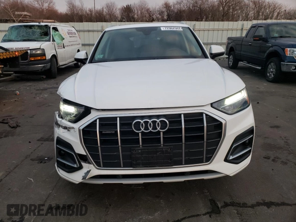 2021 Audi Q5 Premium with VIN WA1AAAFY8M2059824, listed as a Copart auction lot 72962562 with 15,475 mi miles. Bid and sale history available at carsss.com. Image 5.