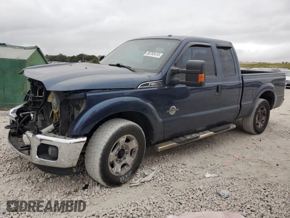 2013 Ford F-250 XLT with VIN 1FT7X2AT3DEA94916, listed as a Copart auction lot 88783415 with 184,069 mi miles and Salvage title. Bid and sale history available at DreamBid. Image 1.