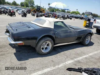 1972 Chevrolet Corvette with VIN 1Z67K2S526847, listed as a Copart auction lot 56734643 with 16,981 mi miles and Salvage title. Bid and sale history available at DreamBid. Image 3.