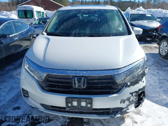 2023 Honda Odyssey Touring with VIN 5FNRL6H81PB008129, listed as a IAAI auction lot 41610714 with 57,273 mi miles and . Bid and sale history available at DreamBid. Image 12.